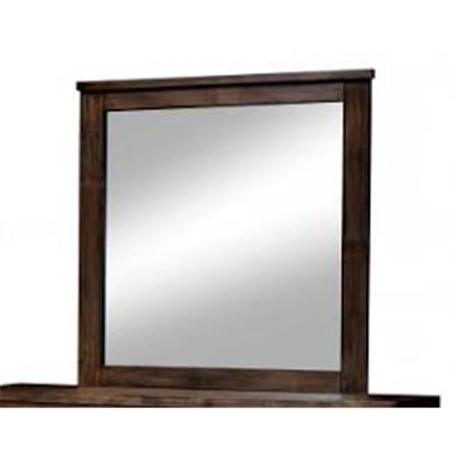Benzara BM123618 Elkton Transitional Style Mirror, Oak