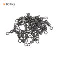 thumbnail image 3 of Uxcell 3 Way Swivel 40lb Copper Fishing Cross Line T Turn Terminal Tackle Black 60 Pack, 3 of 7
