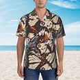 thumbnail image 4 of Disketp Hawaiian Shirts For Men,Vector Butterflies Print Mens Casual Short Sleeve Button Down Shirts Beach Shirt, 4 of 8