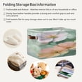 thumbnail image 6 of IAUYY Set of 2 Storage Cubes with Handles-Not Prone to Deformation Canvas Storage Baskets for Bedroom Closet Living Room Decorative Storage Baskets A Light Green Background, 6 of 9