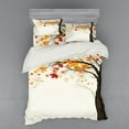 thumbnail image 2 of Ambesonne Autumn Bedding Set 3 Pcs, Semtember Maple Leaves, Twin XL, Multicolor, 2 of 3