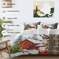 thumbnail image 3 of Christmas Barn Duvet Cover Set King Size, Cow Snowman Christmas Tree Winter 4 Piece Soft Microfiber Bedding Set with 1 Duvet Cover, 1 Flat Sheet, 2 Pillowcases, 3 of 9