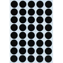 Round stickers Black 19mm, Color Coding Dots - 1000 pack by Royal Green