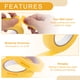 thumbnail image 5 of Cinta de pintor universal Unique Bargains - Cinta de pintura para automóviles DIY para enmascarar sin residuos - Papel crepé amarillo - 1 pulgada x 60.1 yardas, 5 of 7