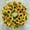 color, variant on Sunflower Wreath, Artificial Flower Wreath, Faux Sunflower Door Decoration, Weather Resistant Hanging Decoration for Indoor Outdoor Use, Lightweight Durable Simulated Flower Ring for Home Decor
