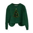 thumbnail image 4 of Christmas Sweater for Women Ladies Sweaters Casual Christmas Round Neck Long Sleeve Sweater with Loose Fit and Unique Christmas Prints, 4 of 4