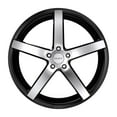 thumbnail image 3 of 22x9 Ruff R1 SATIN BLACK W/ MACHINED FACE Wheel 5x4.5 (38mm), 3 of 3