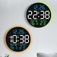 thumbnail image 3 of Big LED Display Digital Wall Clock 10Inch Remote Control 2 Alarms 10 Brightness, 3 of 20