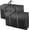 Black, variant on 100L Extra Large Storage Bags, Big Moving Bags with Strong Zippers & Carrying Handles, Packing Bags for Moving, Storage, Travel and Camping, Storage Totes For Space Saving (Grey, 2 Pack)