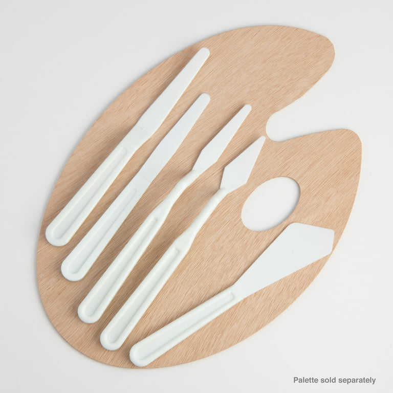5 Piece Plastic Palette Knife Set - Zenartify