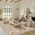 thumbnail image 3 of CHITOOMA 9'x12' Area Rugs for Living Room, Washable Boho Moroccan Rug Soft Vintage Distressed Geometric Tribal Area Rug for Bedroom Dining Room Office with Non-Slip Backing, Stain Resistant Non-Shed, 3 of 9