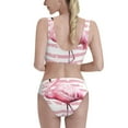 thumbnail image 3 of Daiia Flamingo printed 2 piece Swimsuit Bikinis for Women High Waisted Racerback Bathing Suits Summer Tummy Control Scoop Neck Swimwear-X-Large, 3 of 8