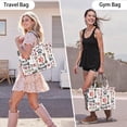 thumbnail image 6 of Large Capacity Tote Bag,Paw Prints and Bones Handbag Fashion Luxury Tote Bag,15.7"x13"x 5.1" Inches,Laptop Compatible, 6 of 6