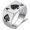 Silver Black, variant on Unisex Stainless Steel Ring – Ace of Spades (Silver & Black, Sizes 7–13)