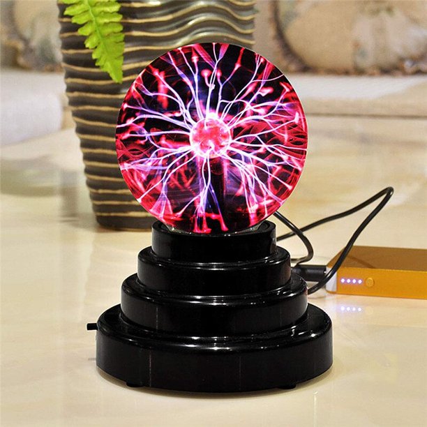 Lámpara de bola de plasma mágica de 3 pulgadas, luz nocturna con atmósfera sensible al tacto, lámpara novedosa, regalo de cumpleaños y Navidad para niños