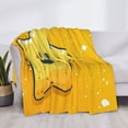 thumbnail image 3 of Disketp Happy Cartoon Star Flannel Blankets - Thick and Warm Blanket for Winter, Soft Fuzzy Plush King Blanket for All Seasons-80"x60", 3 of 6