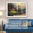 thumbnail image 2 of Premium 1000 Pieces Autumn Forest River Landscape Hot Oil Painting Jigsaw Wooden Puzzles Toys for Adults Family Wall Decoration, 2 of 4