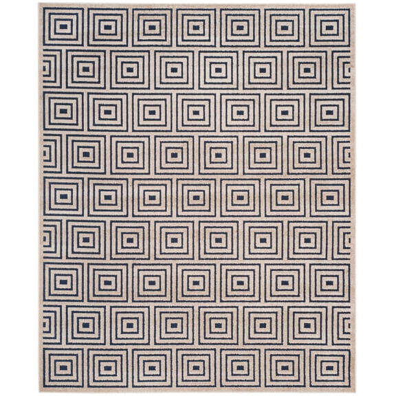 SAFAVIEH Cottage Collection COT941A Navy / Creme Rug