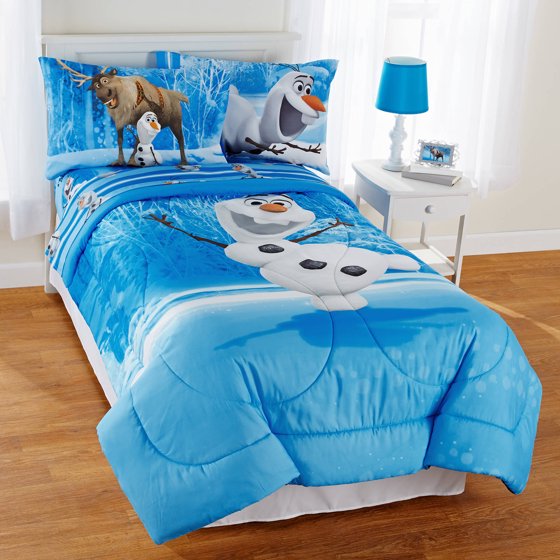 Disney Frozen Olaf "Made from Snow" Reversible Full Size Comforter