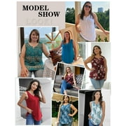 a.Jesdani Womens Plus Size Tunic Tank Tops Sleeveless Casual Blouses m-4x