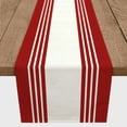 thumbnail image 3 of Creative Products Large Farmhouse Stripe Red 16x72 Poly Twill Table Runner, 3 of 3
