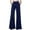 Navy, variant on Lixiuxyad Wide Leg Pants Women's Solid Color Simple Casual Speaker Casual Pants Black