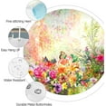 thumbnail image 3 of Floral Shower Curtain, Spring Flower Shower Curtain for Bathroom, Colorful Plants Romantic Butterfly Garden Shower Curtain Set Home Decor with 12 Hooks, 72x72 inches, 3 of 6