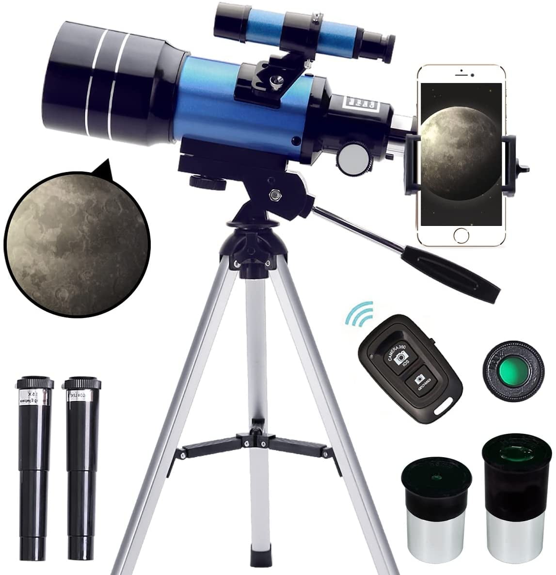 Refractor Telescope for Kids and Adults for Kids and Astronomy Beginners SZWHO Portable Travel Telescope Astronomy Telescopes Refractor Telescope for Kids and Adults for Kids and Astronomy Beginners SZWHO Portable Travel Telescope Astronomy Telescopes