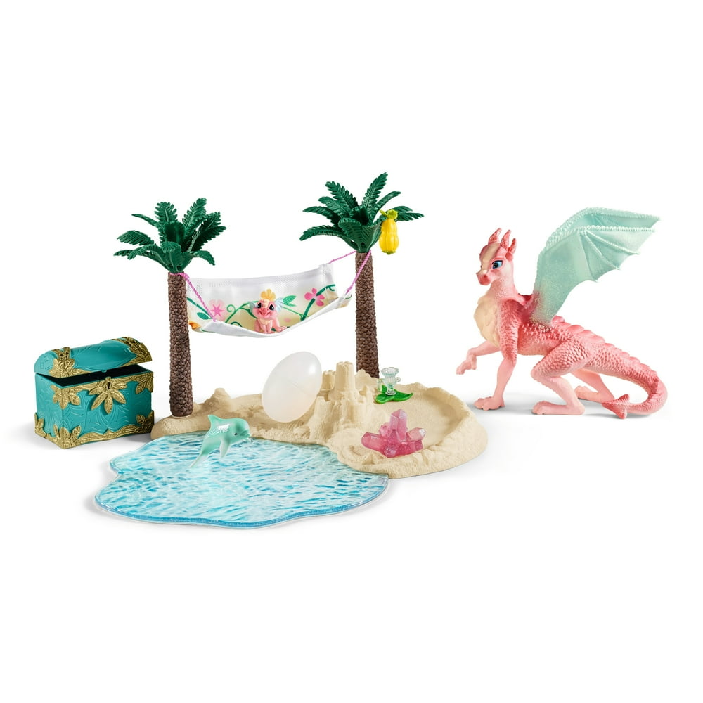 Schleich, Bayala, Dragon Island with Treasure Toy Figurine Playset