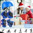 thumbnail image 5 of Rirool Kids Bike Helmet & Protective Gear Set - Ages 3-10 Boys Girls - Skateboard Cycling Scooter Rollerblading - Blue, 5 of 9