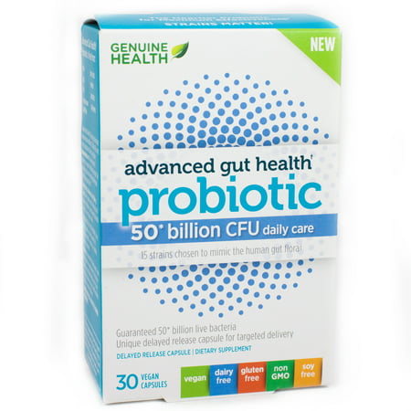 Genuine Health Advanced Gut Health Probiotic 50 Billion - 30