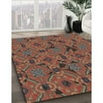 thumbnail image 3 of Ahgly Company Machine Washable Indoor Rectangle Transitional Saffron Red Area Rugs, 6' x 9', 3 of 7