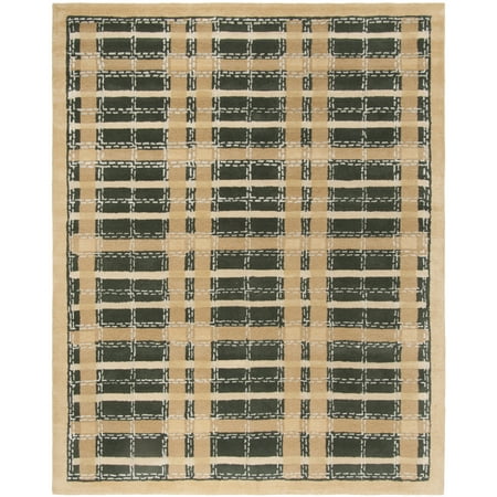 SAFAVIEH Martha Stewart Thalia Colorweave Plaid Area Rug, Cornucopia Gold, 9' x 12'