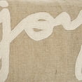 thumbnail image 3 of Rizzy Home "Joy" Jute / Cotton Decorative Throw Pillow, 11" x 21", 3 of 5