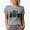 Heather Grey, variant on Love Peace Joy with Reindeer Antlers Art, Christmas Merch Gift, Tan T-Shirt, XL
