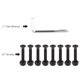 thumbnail image 5 of Tornillos para longboard de 29mm con llave Allen - Juego de 8 piezas en color negro, incluye destornillador cruzado. Material de acero resistente para mayor durabilidad. Perfectos para skateboards y, 5 of 6