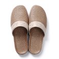 thumbnail image 1 of Mialoley Women Men Anti-Slip Linen Slippers Rattan Grass Couple Beach Sandals, 1 of 6