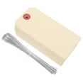 thumbnail image 5 of Etiquetas de envío de 100 PCS Etiquetas de alambre Manila Etiquetas con cable Etiquetas en blanco con cables de hierro, 5 of 5