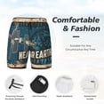 thumbnail image 4 of Kdxio Near Earth Station Print Men'S Swim Trunks With Compression Liner 7 Inch Inseam Quick Dry Swim Shorts, 4 of 7