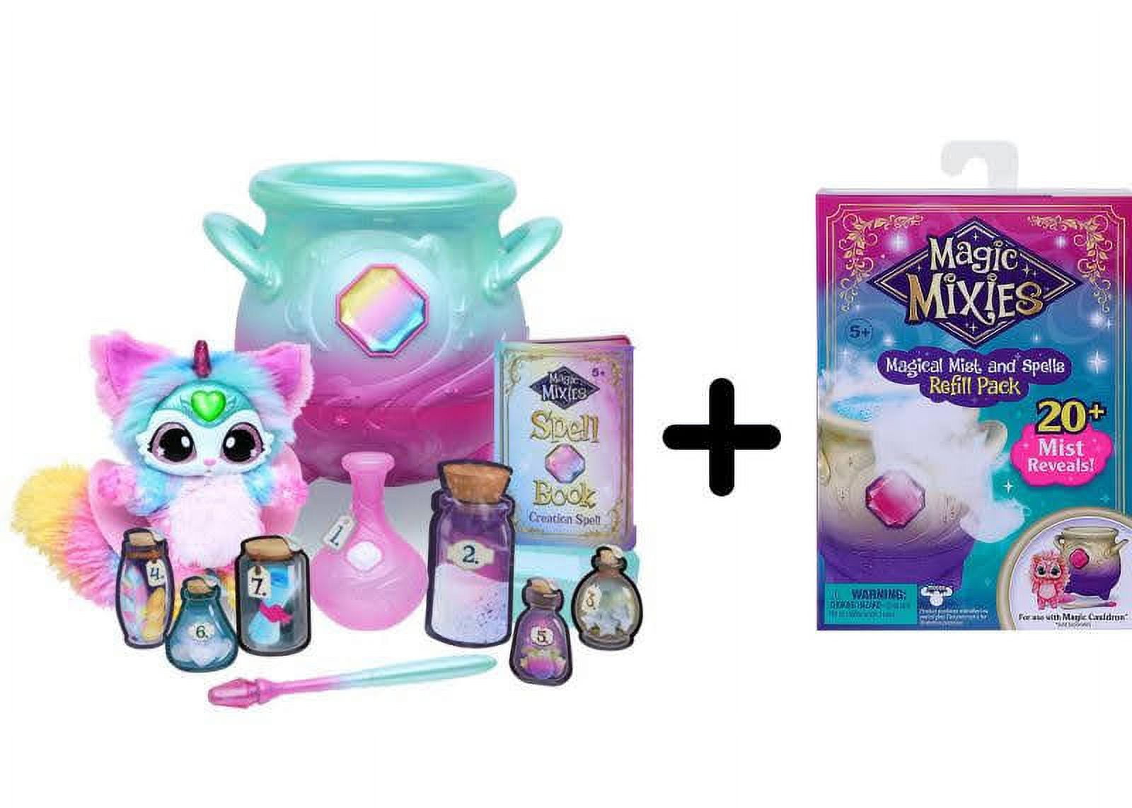 Magic Mixies Magical Misting Cauldron with Interactive 8 inch Blue Plush  Toy, À partir de 5 ans : : Jeux et Jouets