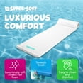 thumbnail image 3 of TRC Recreation Sunsation 1.75" Thick Foam Pool Float Lounger w/ Headrest, 3 Pack, White, 3 of 10