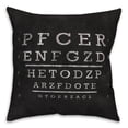 thumbnail image 2 of Creative Products Vintage Eye Chart 18x18 Spun Poly Pillow, 2 of 3