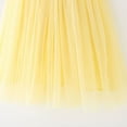 thumbnail image 4 of PINQI Baby Girl Tutu Dress Toddler Girls Sleeveless Snowflake Paillette Princess Dress Dance Princess Dresses Summer Cute Clothes(b-Yellow,18-24 Months), 4 of 5