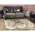 thumbnail image 2 of Natural New Zealand Sheepskin Trio Rug | Gradient chocolate | 3'x5', 2 of 4