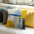 thumbnail image 3 of Blue and Yellow Abstract Art Pillow Cover, Modern Gray Home Decorative Throw Pillows Covers Cushion Cover for Bedroom Sofa Living Room, 3 of 5
