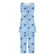 thumbnail image 5 of Conjunto de Ropa de Salón para Mujer Cuello Redondo Blusa sin Mangas Sólida Y Pantalones Cortos de Cintura Elástica Pantalones, Pantalones Cortos de Verano para Mujeres, 5 of 7