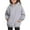 Light Gray, variant on Kids Pullover Hoodie Sweatshirt Long Sleeve Hooded Top with Front Pocket for Boys and Girls Schoolwear Casual Outfit