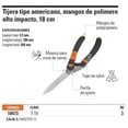 thumbnail image 2 of Tijera Poda T. Americano 18-1/2' Mango Polimero Truper 18473 Truper T-18, 2 of 2
