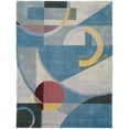 thumbnail image 2 of SAFAVIEH Rodeo Drive Clarissa Abstract Geometric Wool Area Rug, Blue/Multi, 8' x 11', 2 of 10