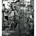 thumbnail image 3 of Industrial Duvet Cover Set, Modern Times Detail of Rusted Machine in Factory Physical Equipment Process, Decorative 3 Piece Bedding Set with 2 Pillow Shams, King Size, Black and White, by Ambesonne, 3 of 3